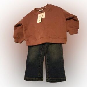 Zara sweater & children’s place jeans size 9-12 months brand new now only $34
